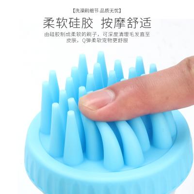 Dog Bath Brush, Pet Shampoo Dispenser